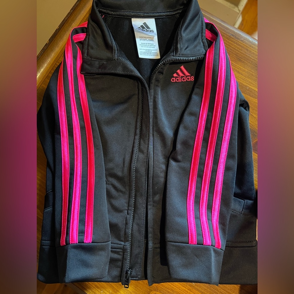 Adidas Little Girl's 2-Piece Track Jacket &
Pants Set - Picture 4 of 5
